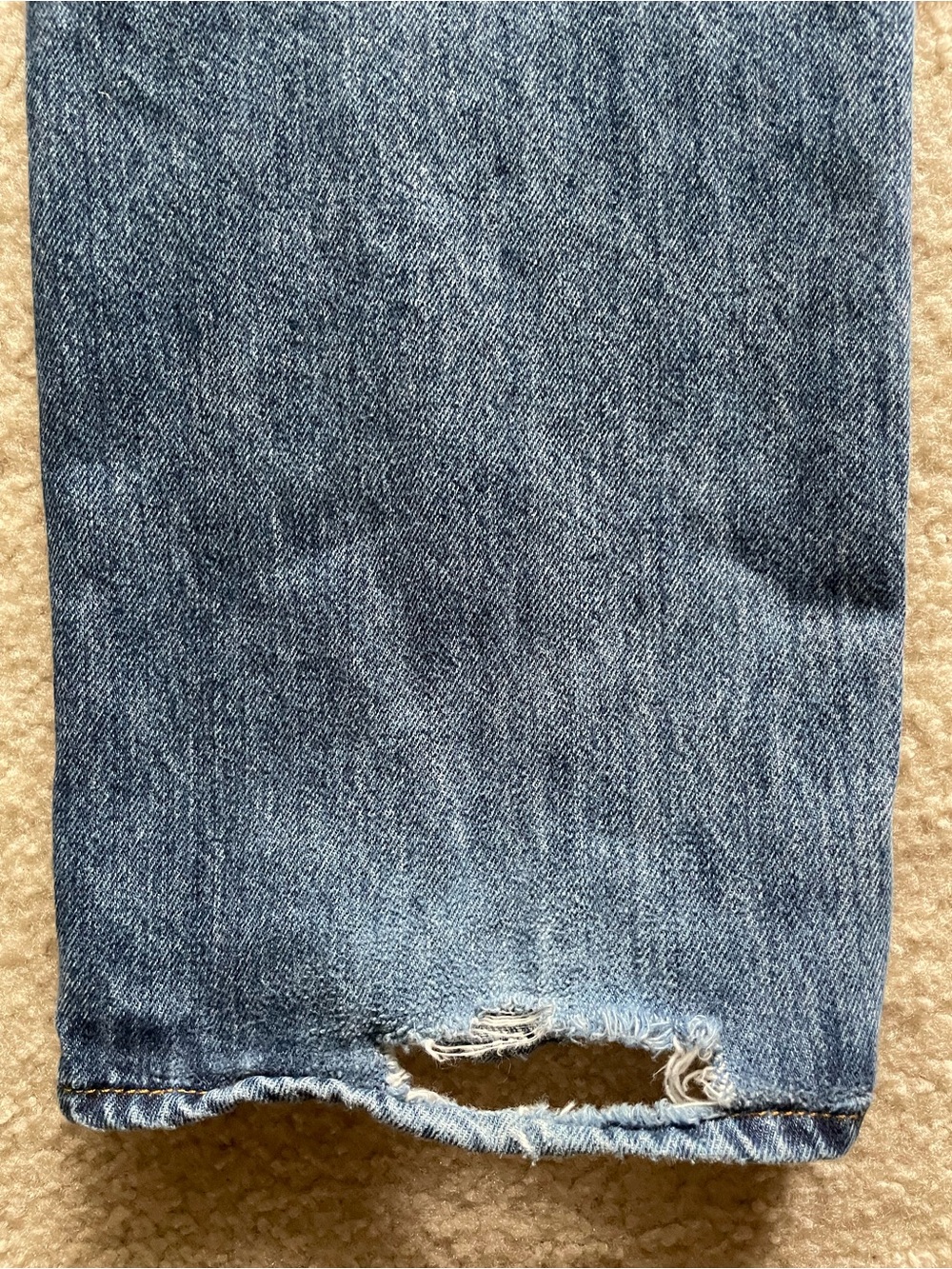 Levi's 501 Men's Dark‎ Blue Relaxed Straight Jeans Size 35x30 - Picture 11 of 13
